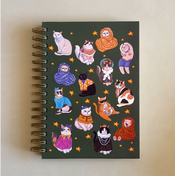 Cuaderno A5 - Gatitos disfraz